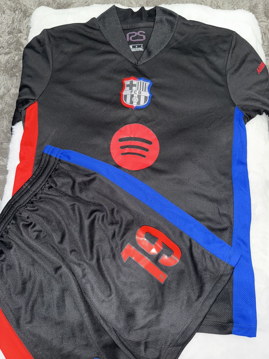 Black Soccer Jersey And Shorts Set - photo 4