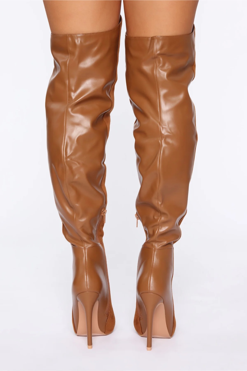 Fashion Nova: Here and There Heeled Boot - Camel - photo 4