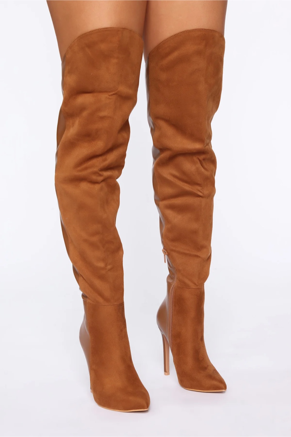 Fashion Nova: Here and There Heeled Boot - Camel - photo 3