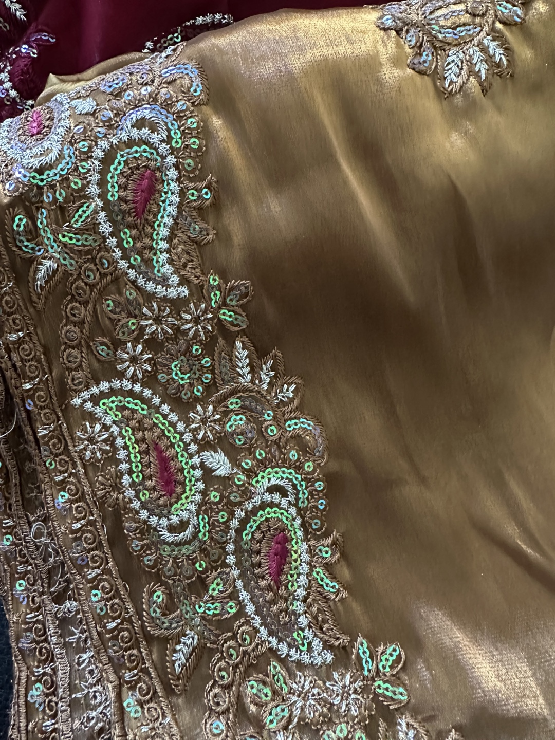 Embroidered Saree Set - photo 2