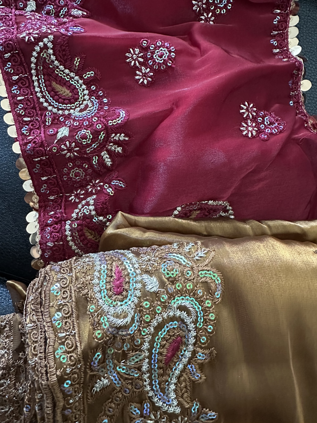 Embroidered Saree Set
