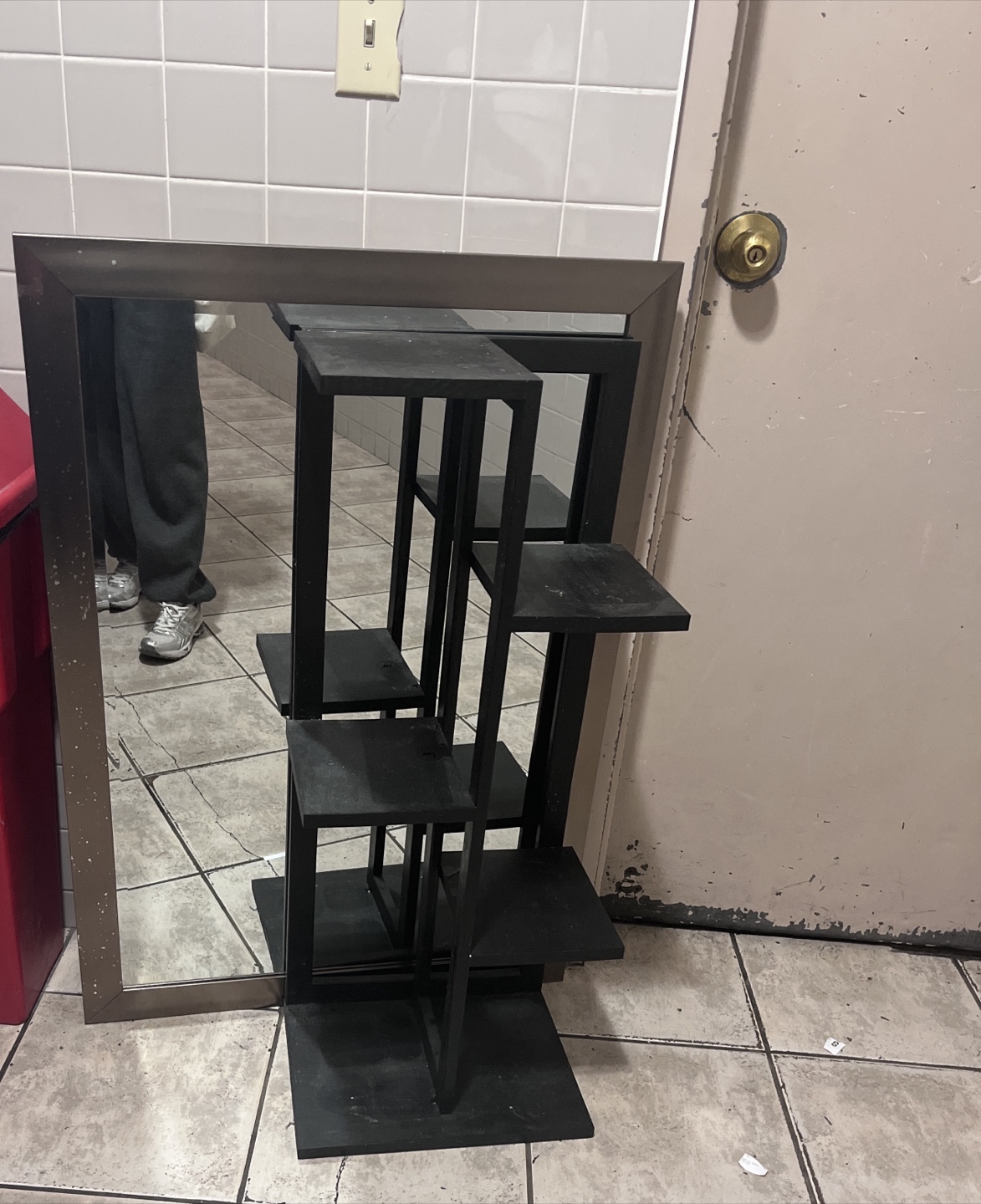 Decorative Display Stand and Mirror
