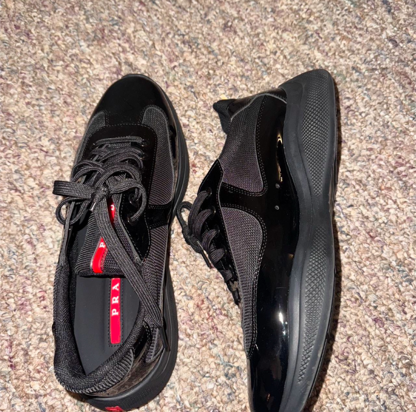 Black Patent Leather Sneakers - photo 2