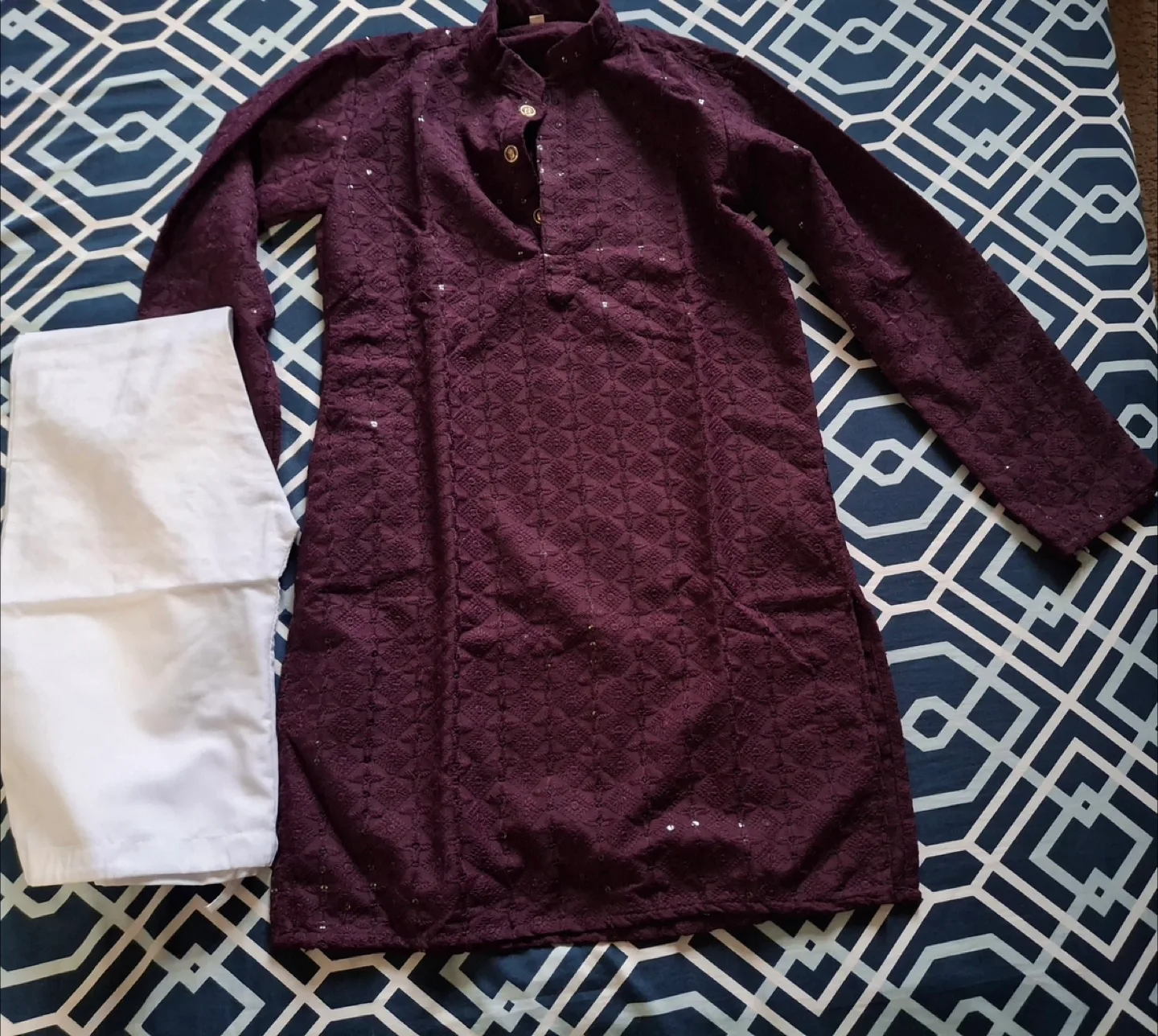 Men's kurta with pants 9 to 10 years boys thumbnail
