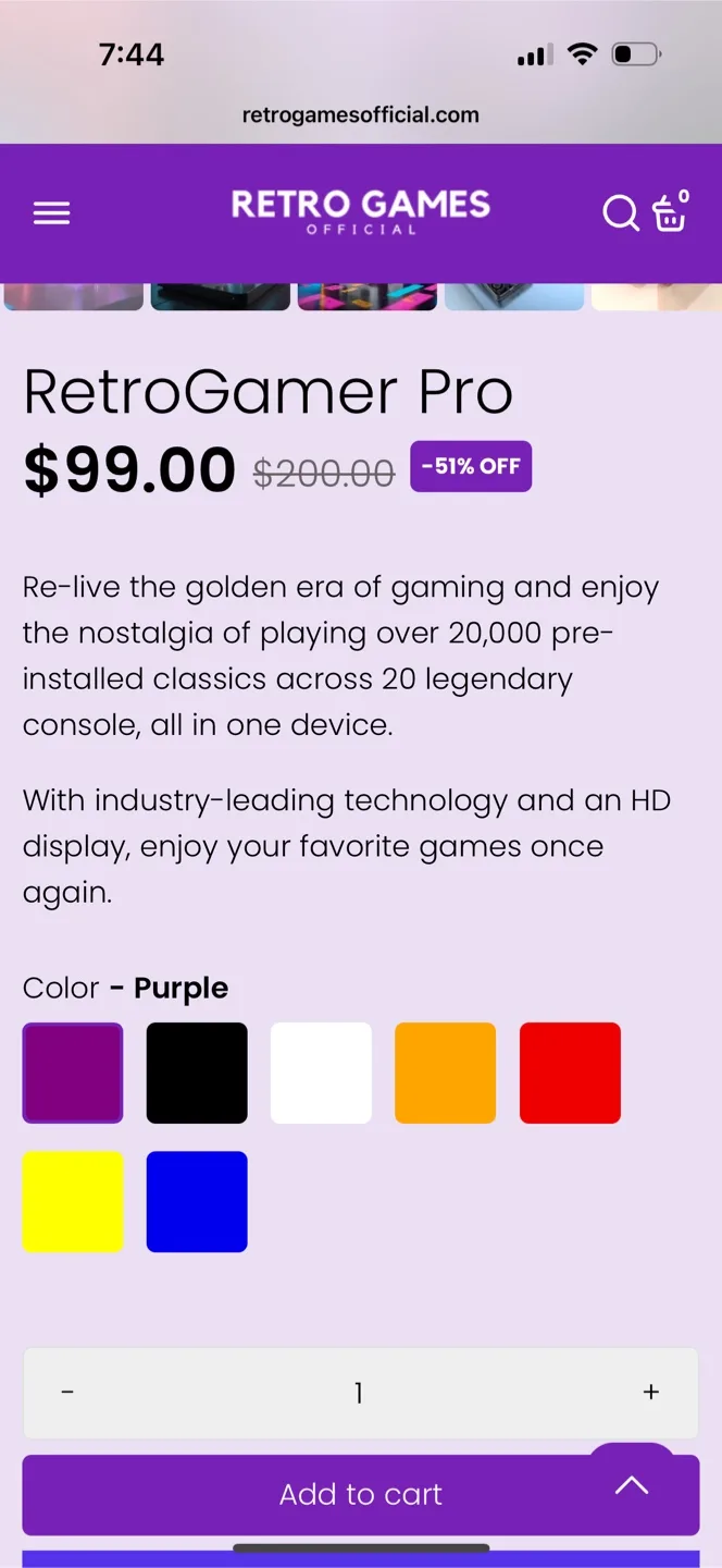 Retro Gamer Pro Handheld Console image indicator(3)