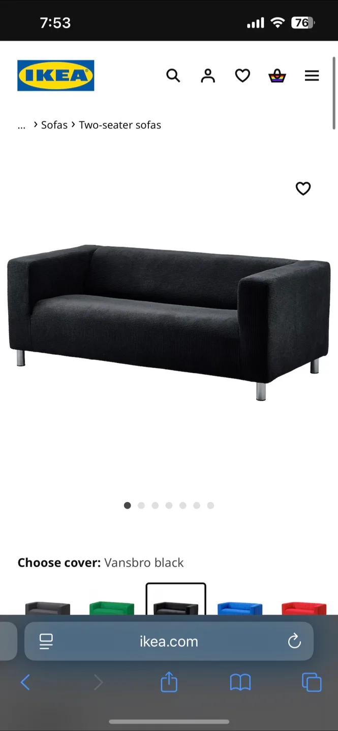 Ikea Loveseat/Sofa - Klippan image indicator(3)