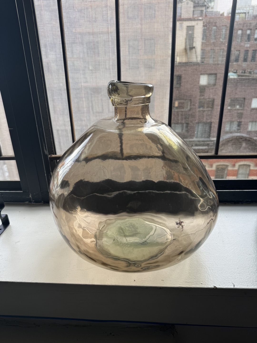 Vintage decorative glass vase