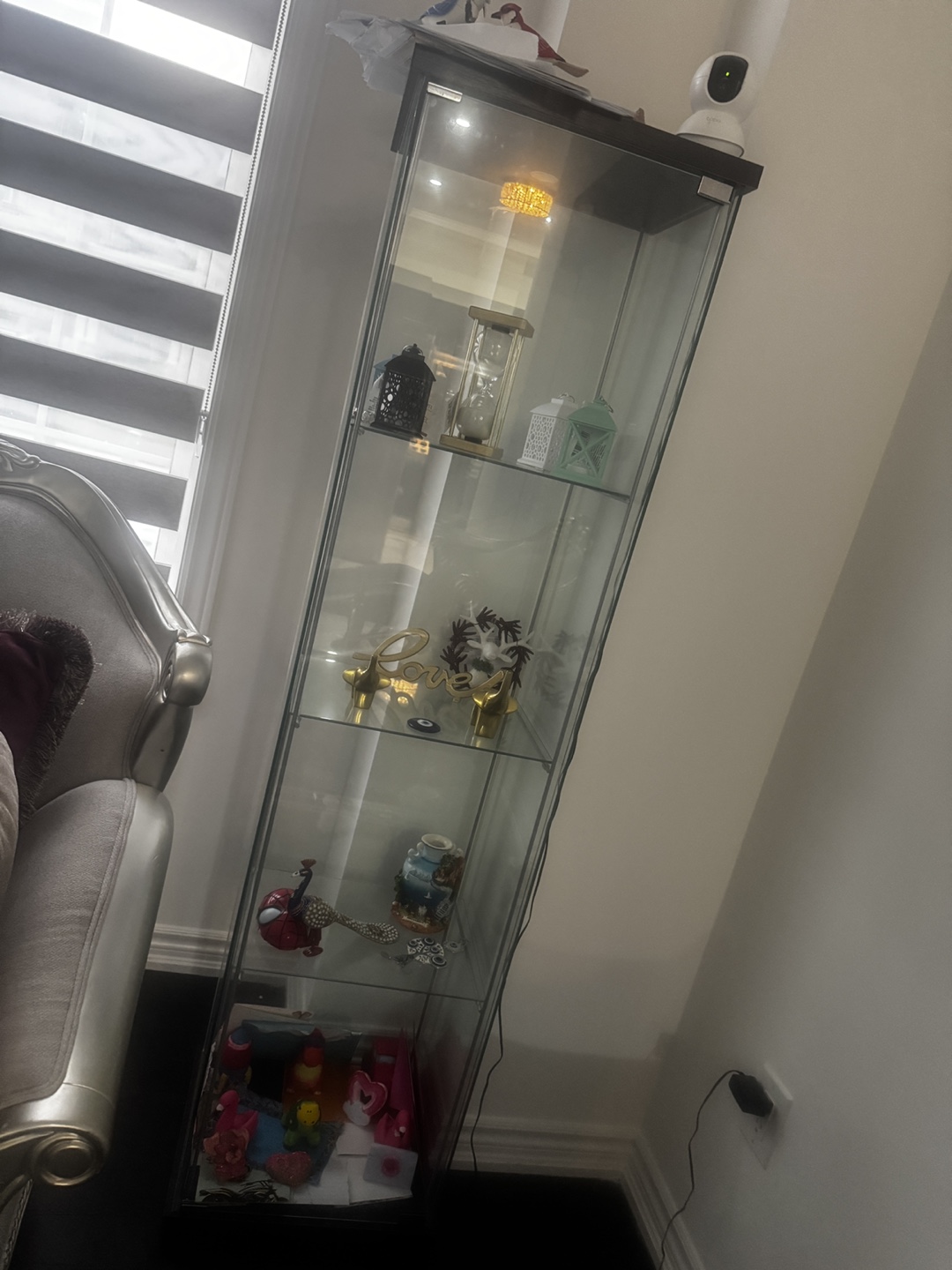 Tall Glass Display Cabinet