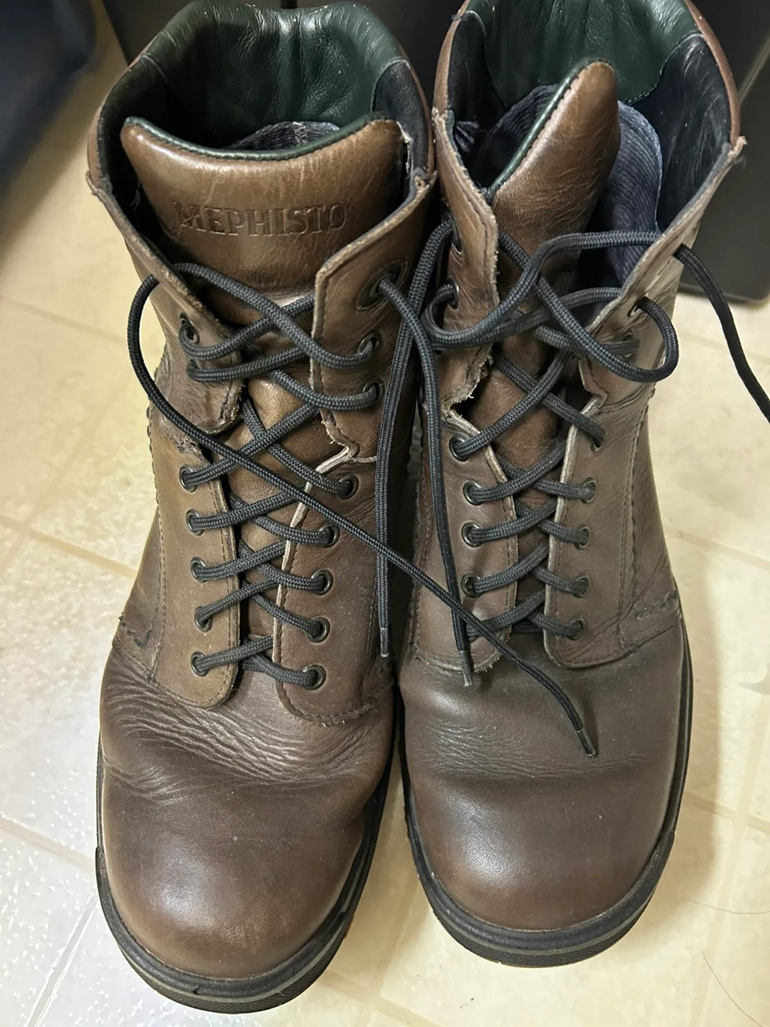 Mephisto Brown Leather Boots thumbnail