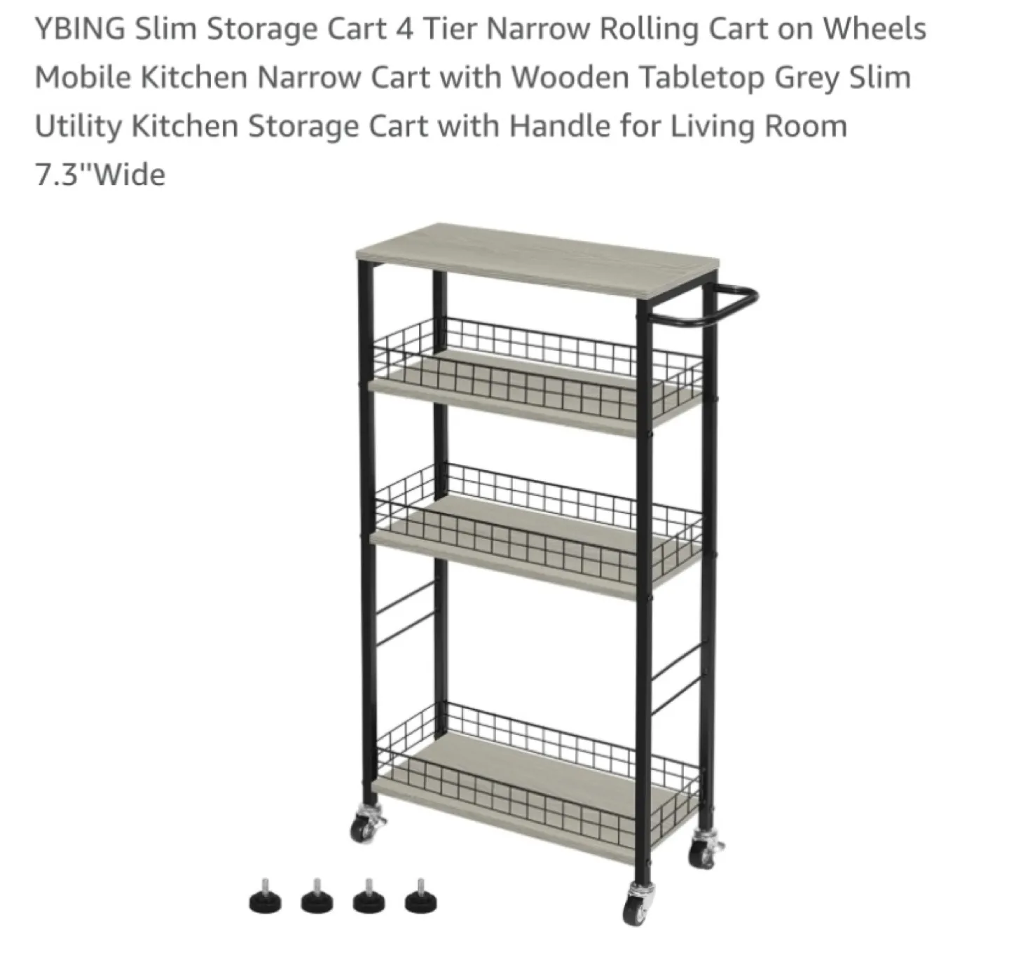 New Narrow Rolling Storage Cart thumbnail
