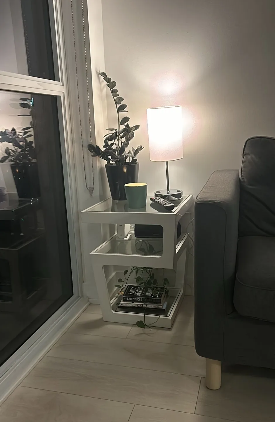 Geometric Glass Accent Table thumbnail