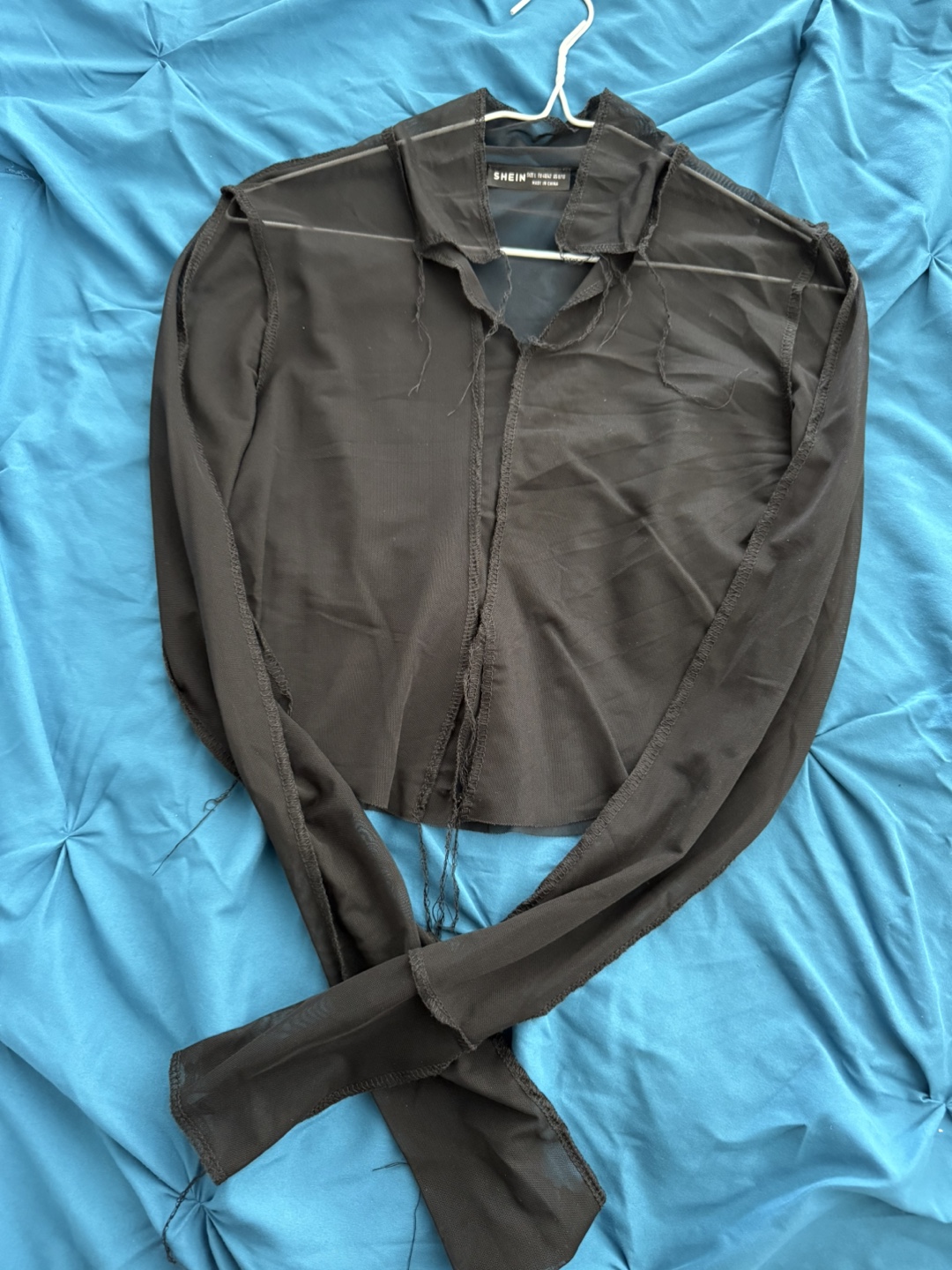Black mesh shirt - photo 2