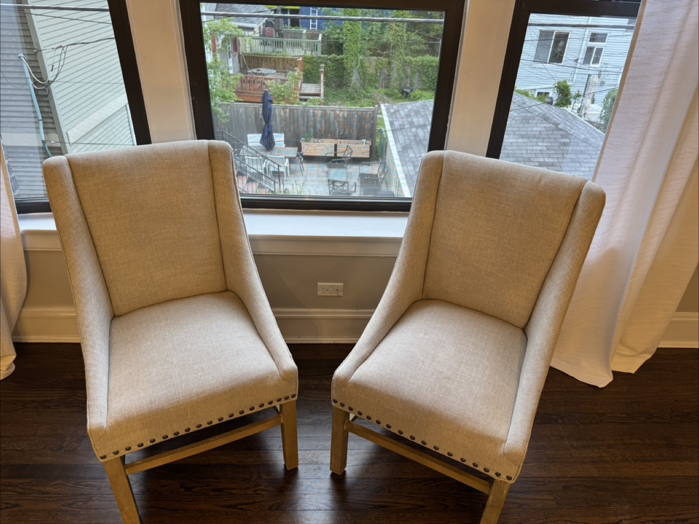 Set of 2 Upholstered Chairs - photo 2