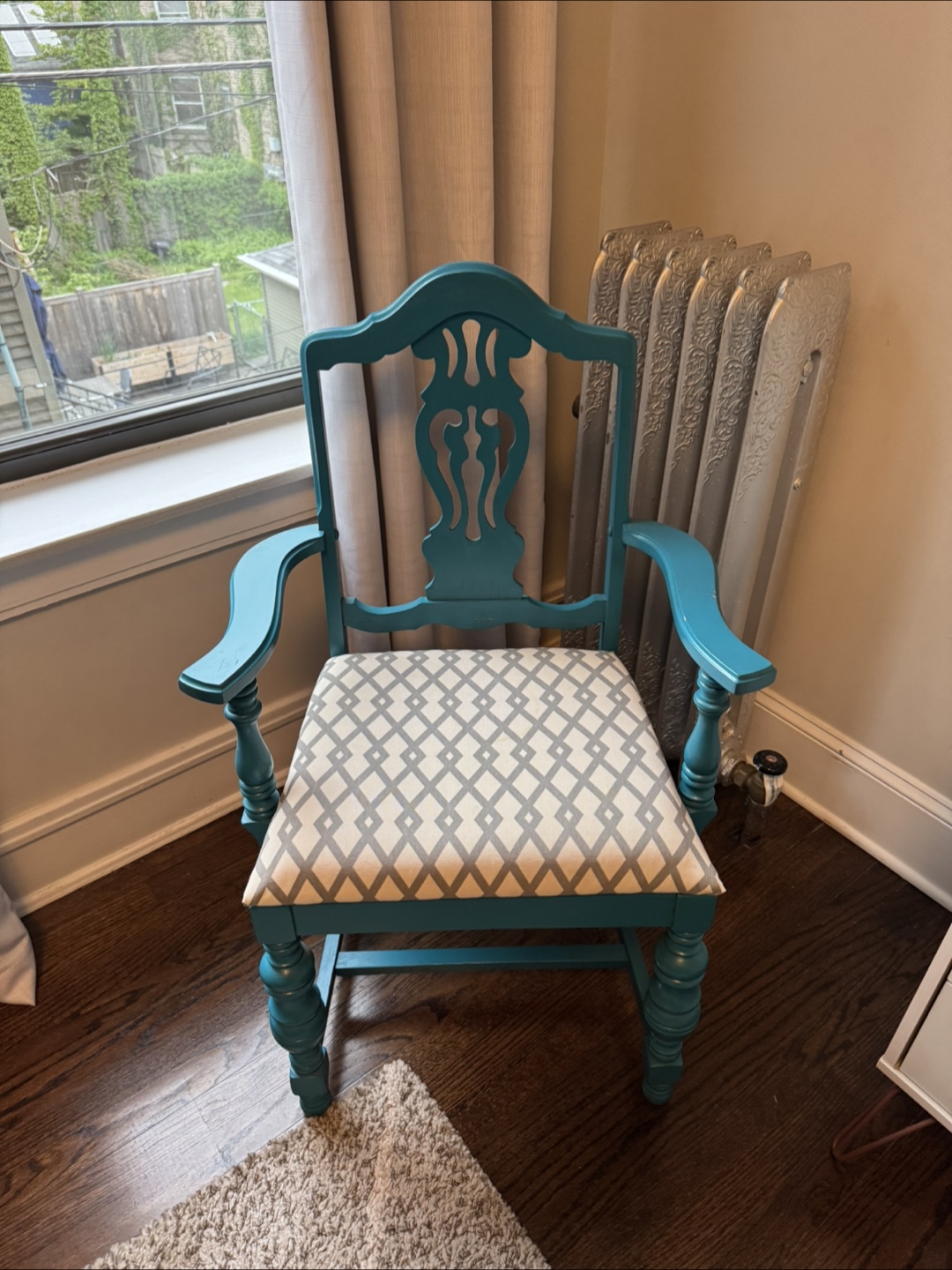 Vintage Turquoise Armchair - photo 2