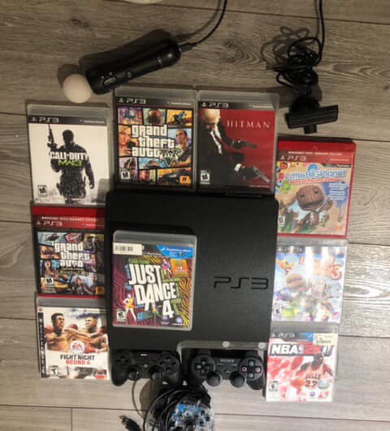 PlayStation 3, 3 Controllers, 9 Games and more