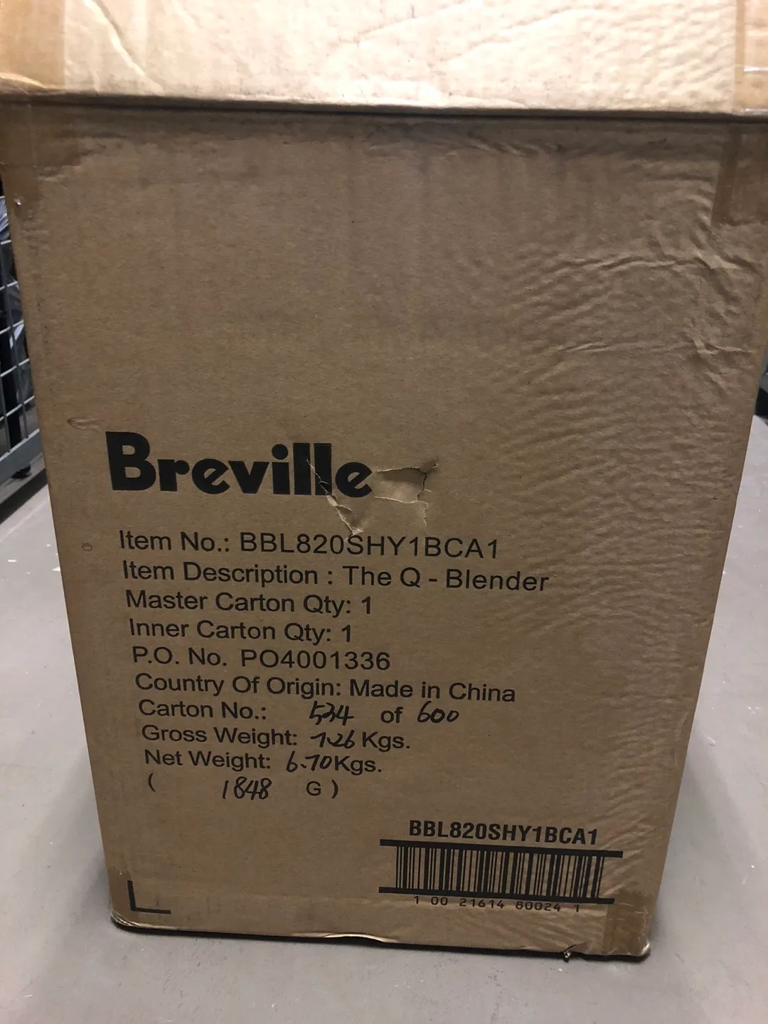 Breville Q Blender - New in Box thumbnail