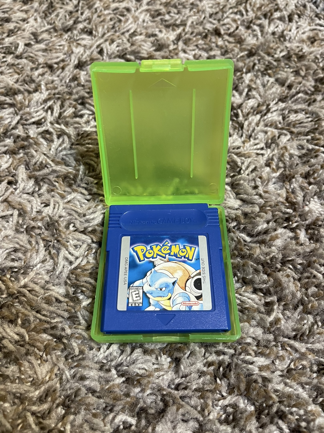 Pokemon Blue Game Boy Cartridge