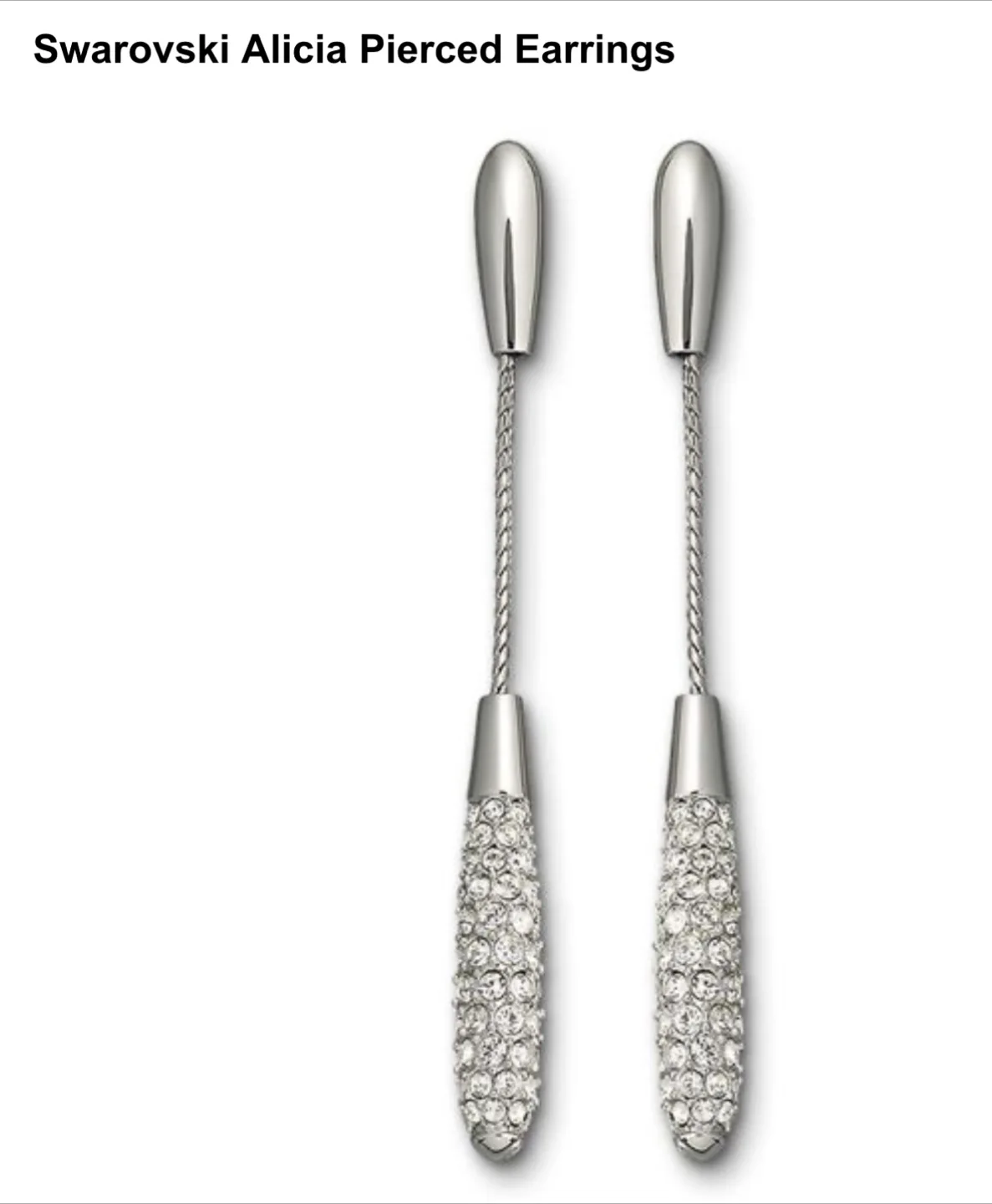 Swarovski Alicia Pierced Earrings image indicator(2)