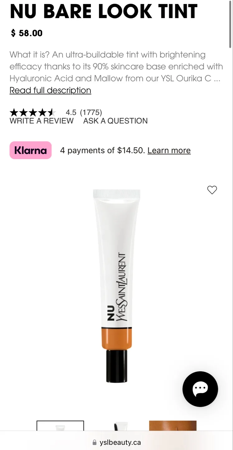 Yves Saint Laurent NU Bare Look Tint image indicator(3)