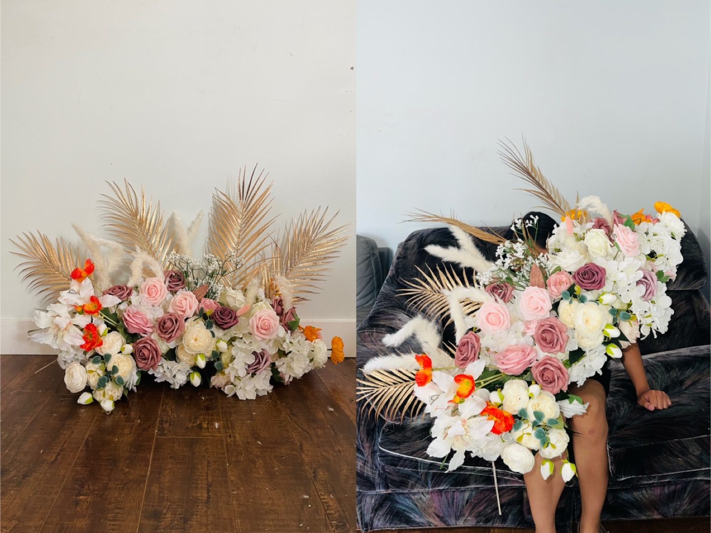 Assortment of floral arrangements