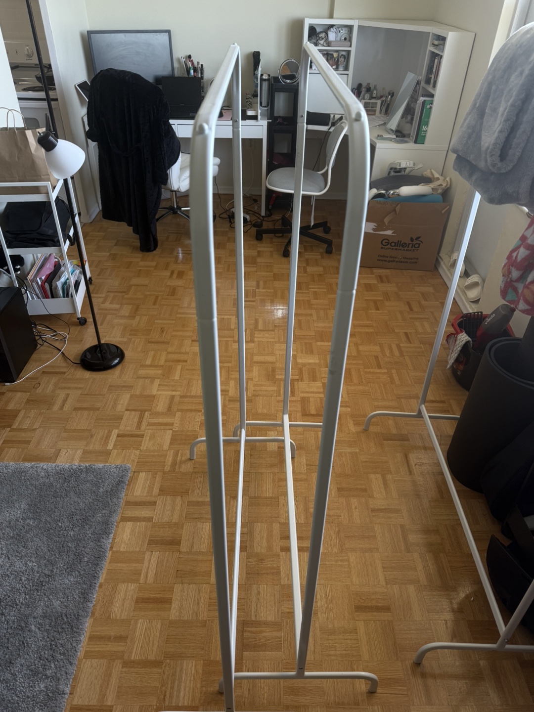 Ikea White Metal Clothes Rack - photo 5