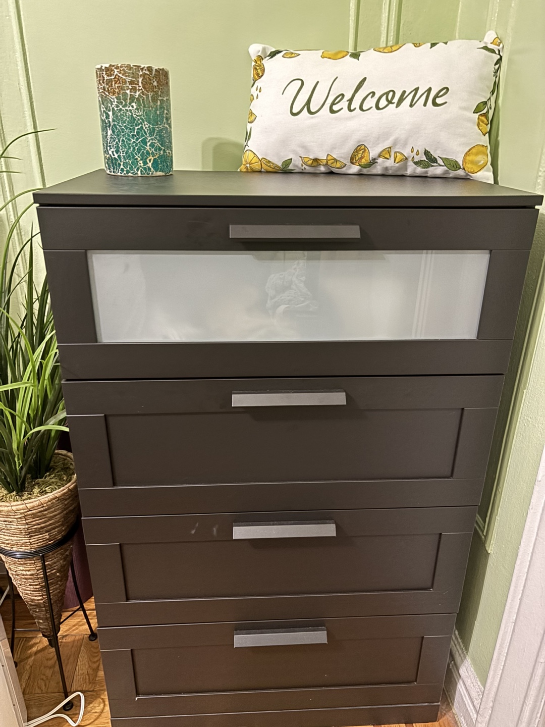 Dark Gray Dresser / Drawer