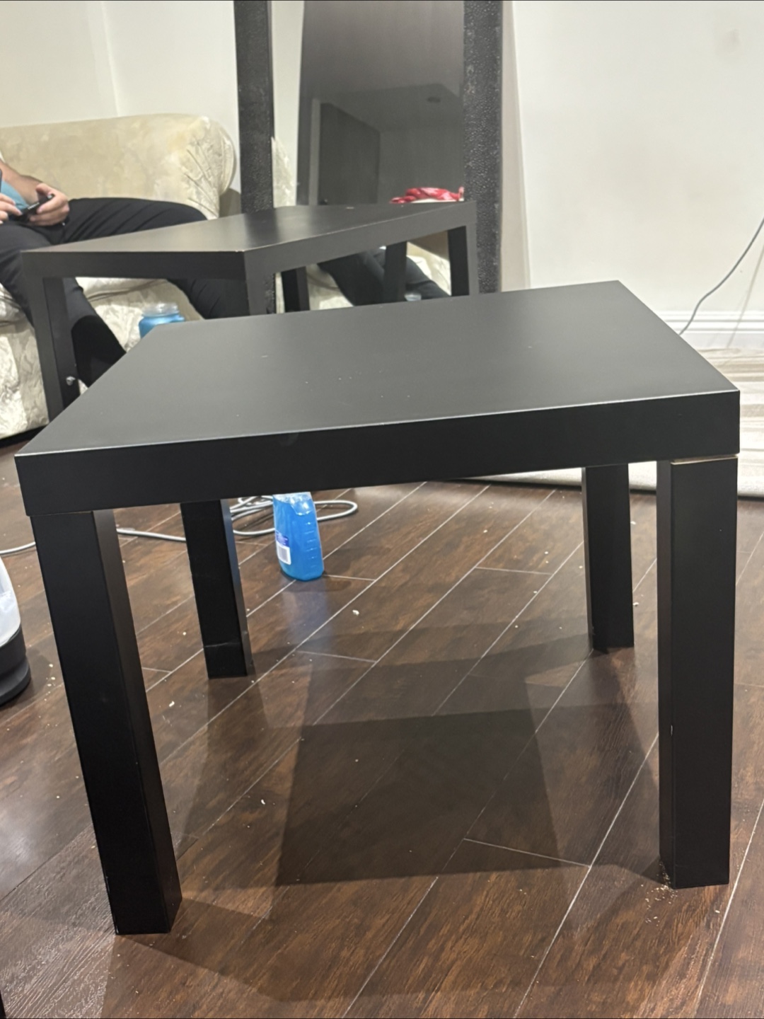 Black Square Side Table - photo 3