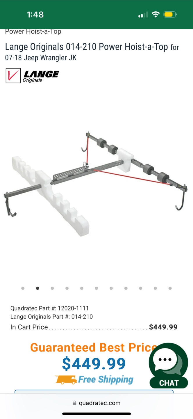 Jeep Lange top automatic lift - photo 4