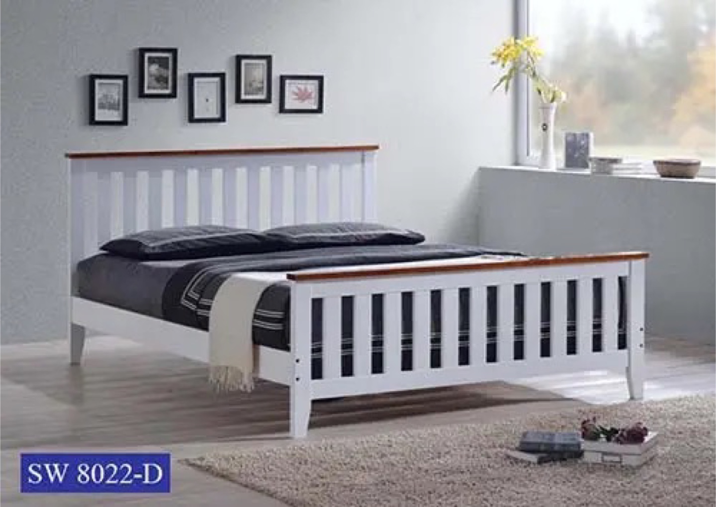 Closing sake—brand new White wooden bed frame