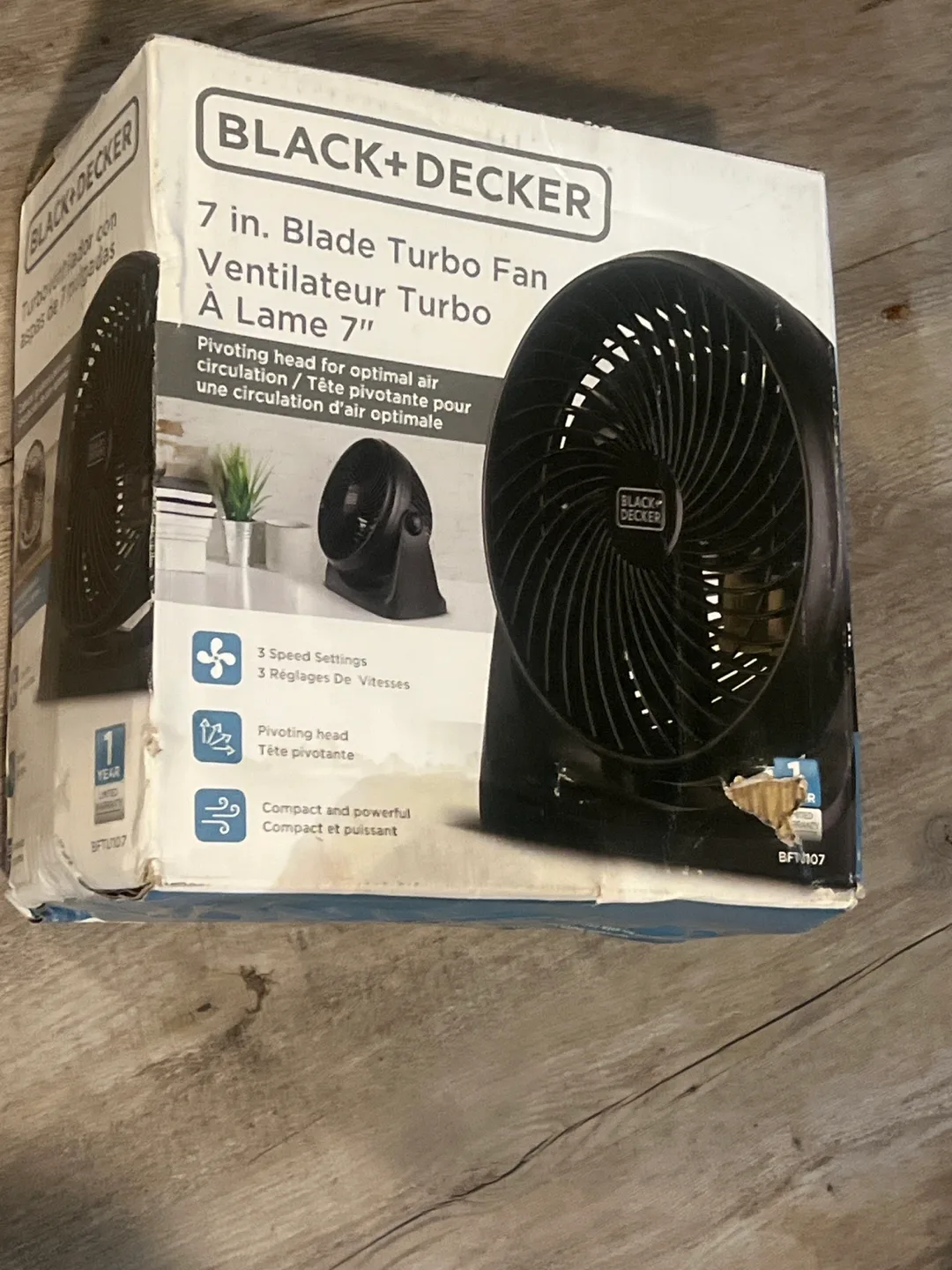 Black+Decker 7-inch Turbo Fan thumbnail