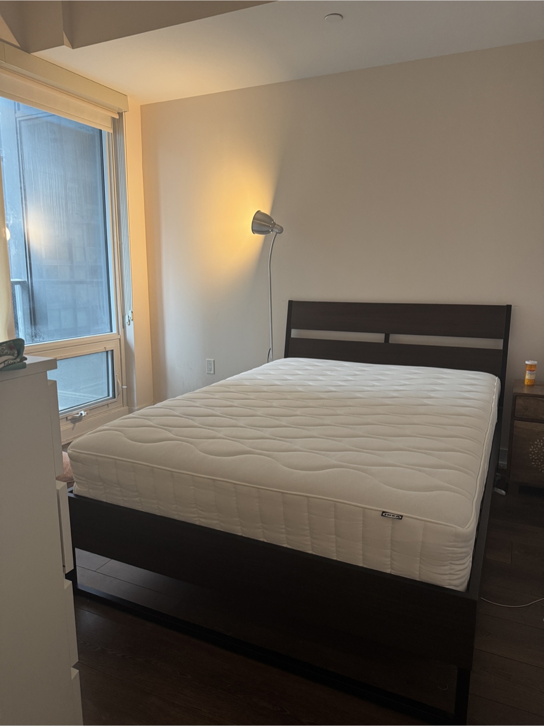 Ikea double bed frame with mattress - photo 2