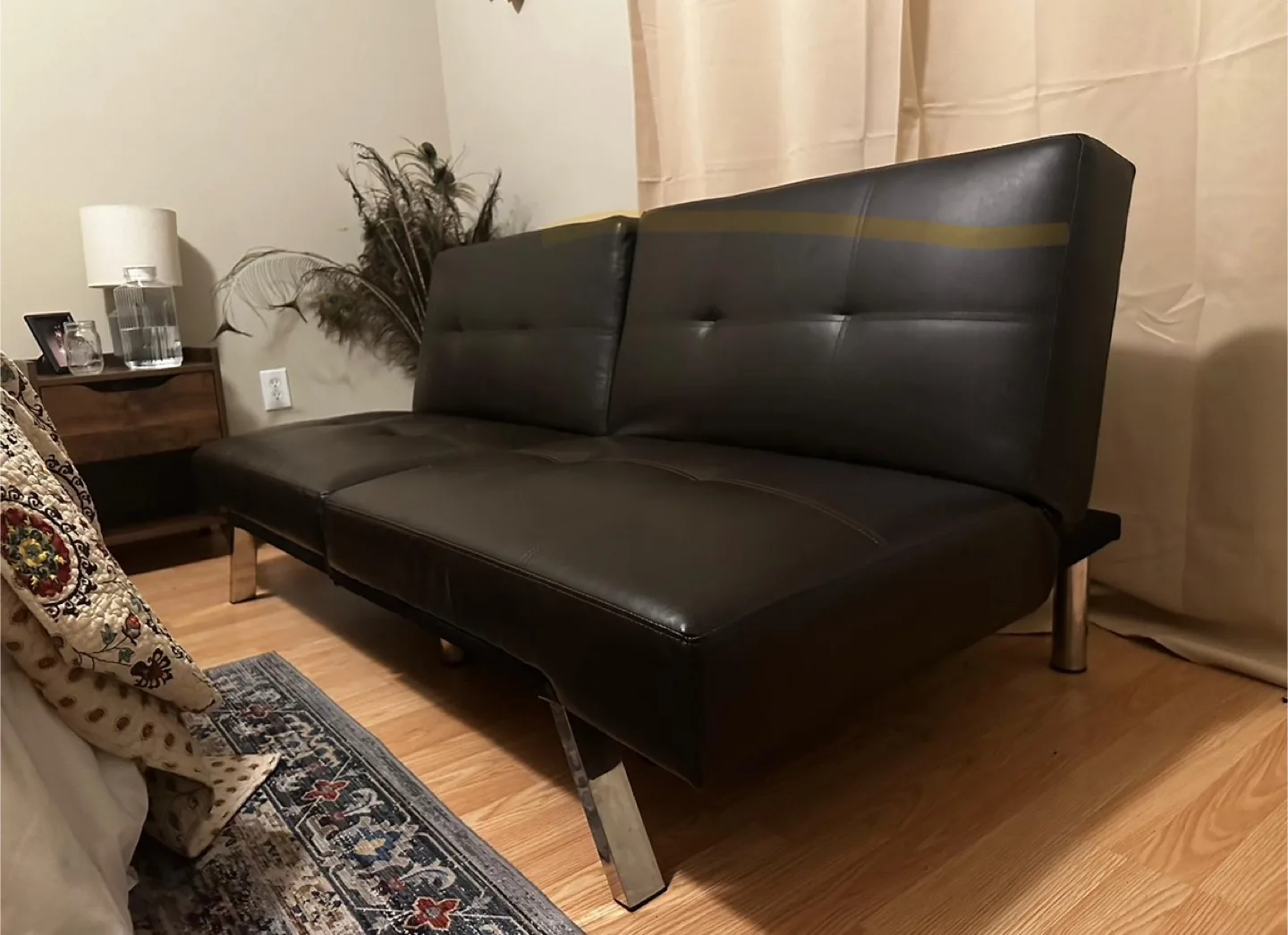 Black Futon Sofa thumbnail