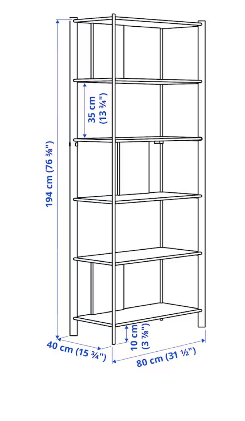 Black Metal Shelving Unit - photo 3