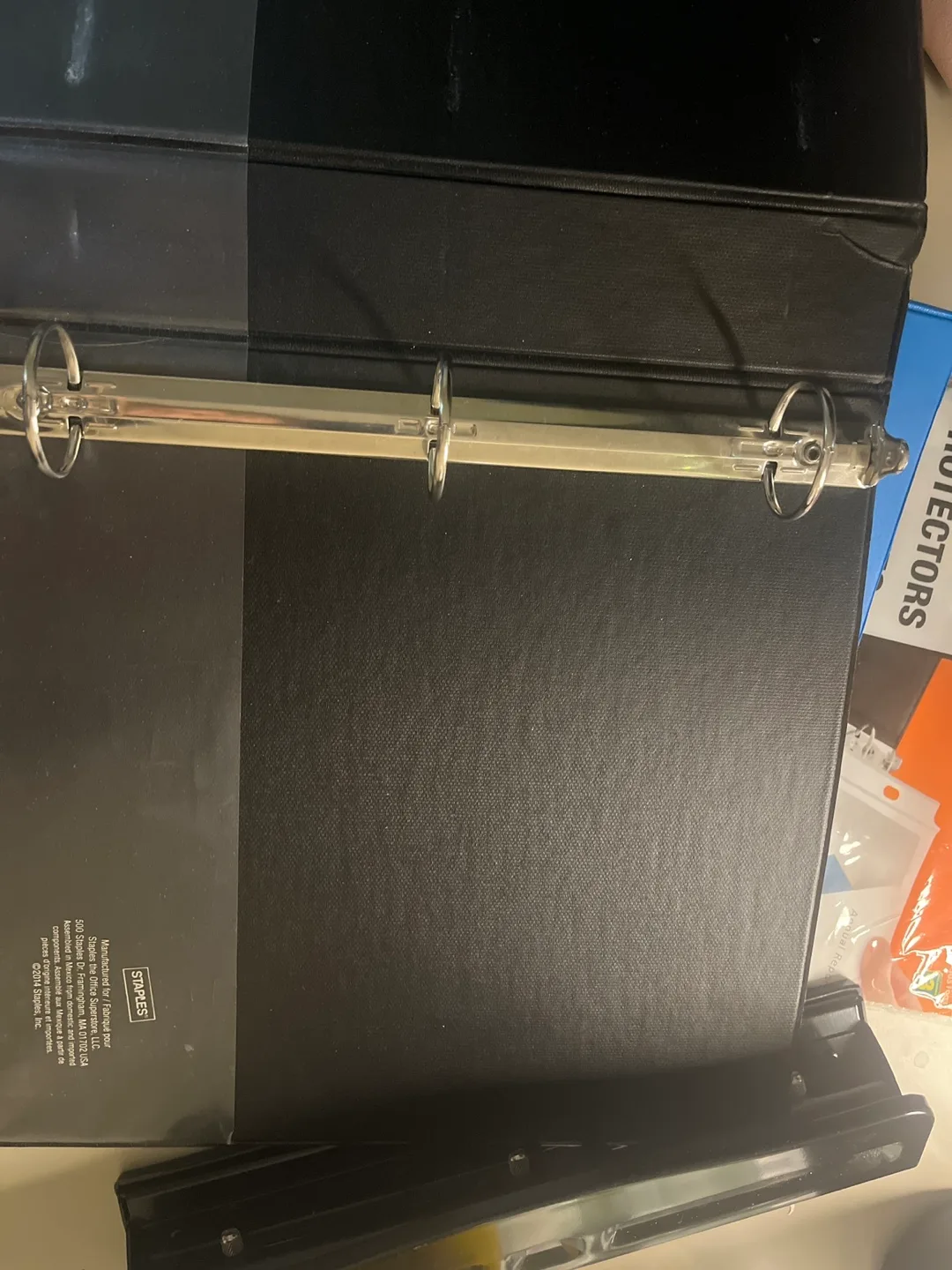 3 Hole Punch with binders and sheet protectors image indicator(5)