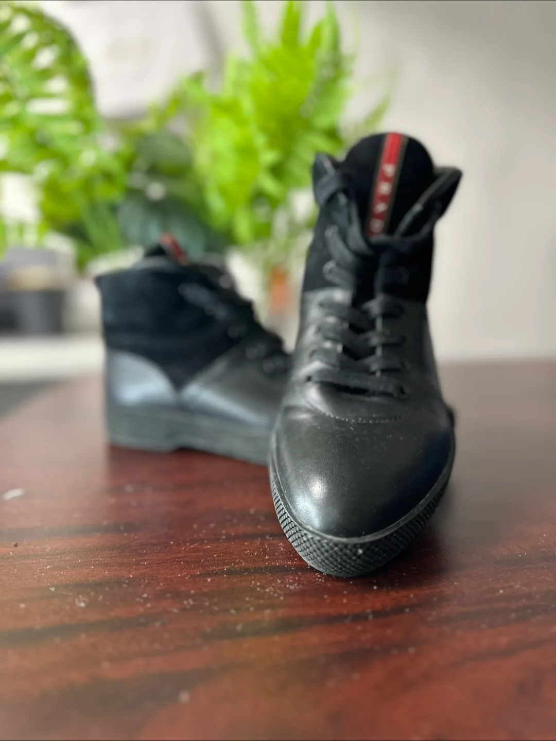 Prada Black High Top Sneakers image indicator(3)