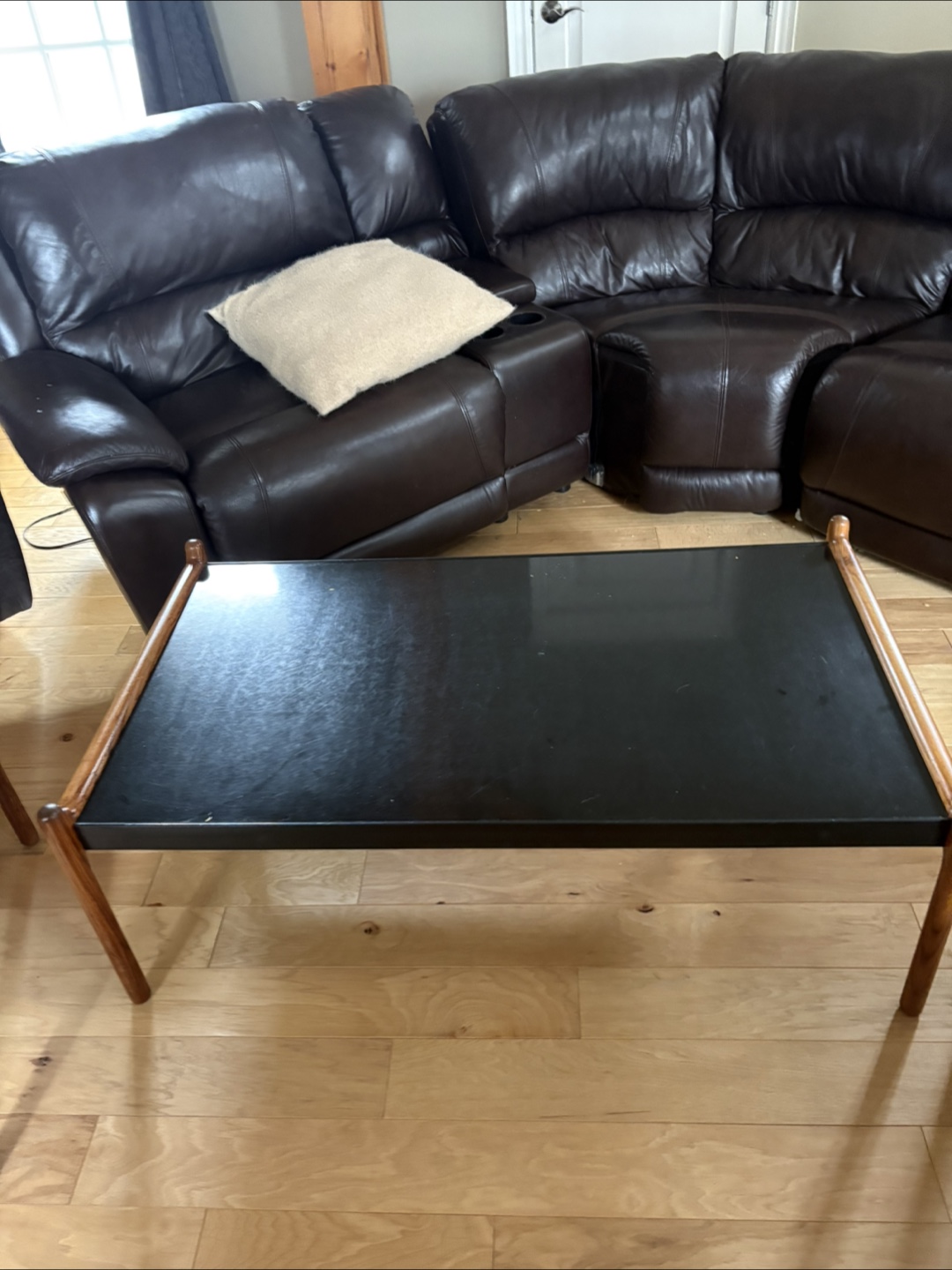 Coffee table set- MidCentury 1970 teak and black Melamine - photo 4