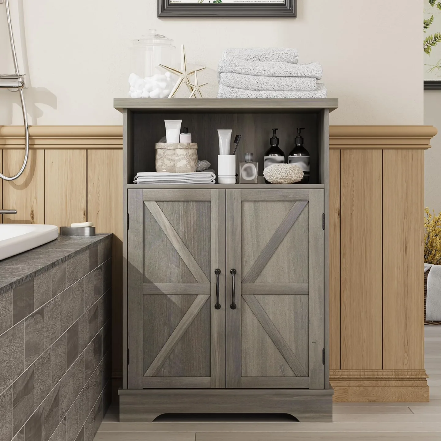 Mino Kesper Bathroom Floor Storage Cabinet thumbnail