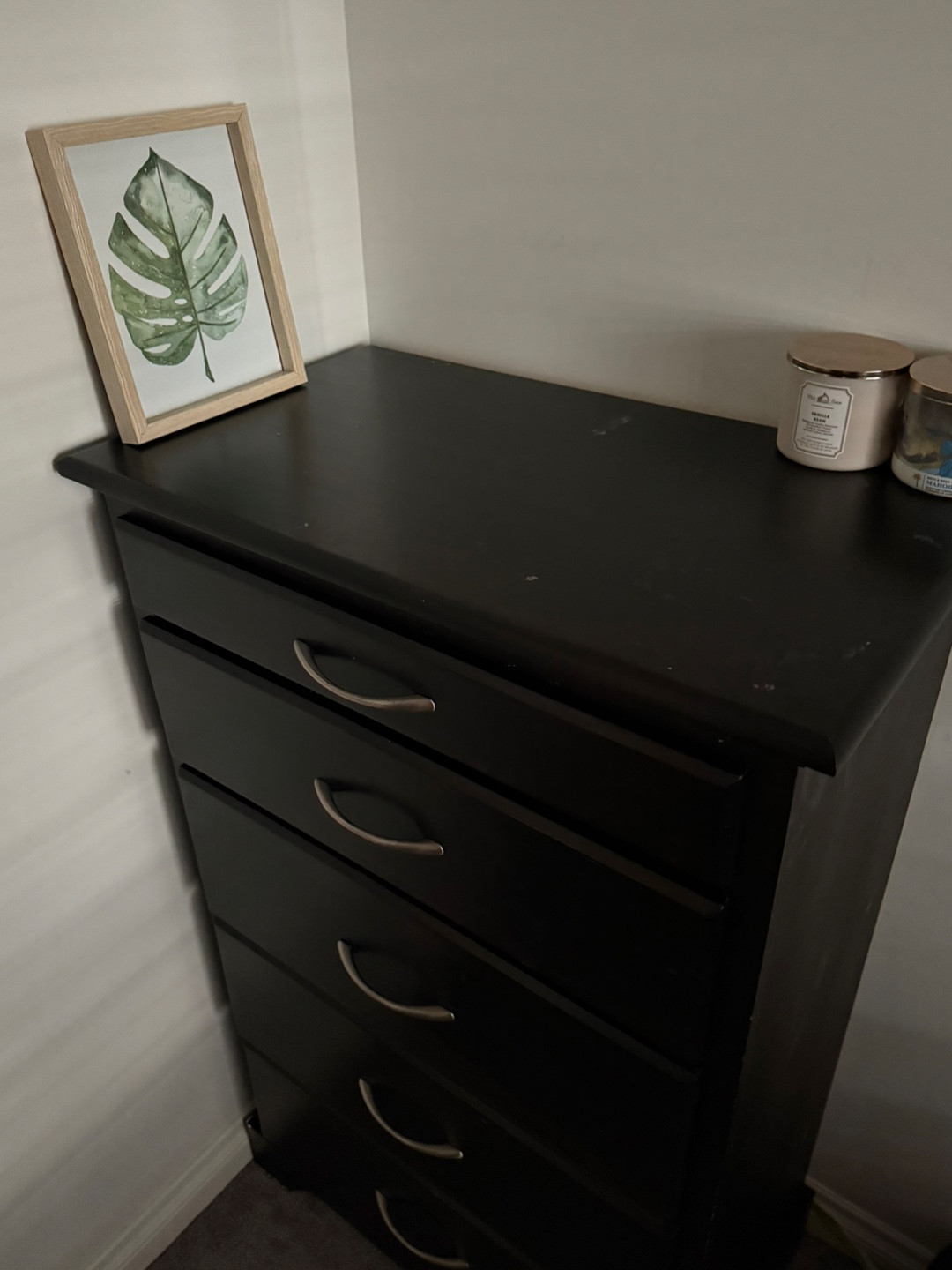 Black Wooden Dresser - photo 2