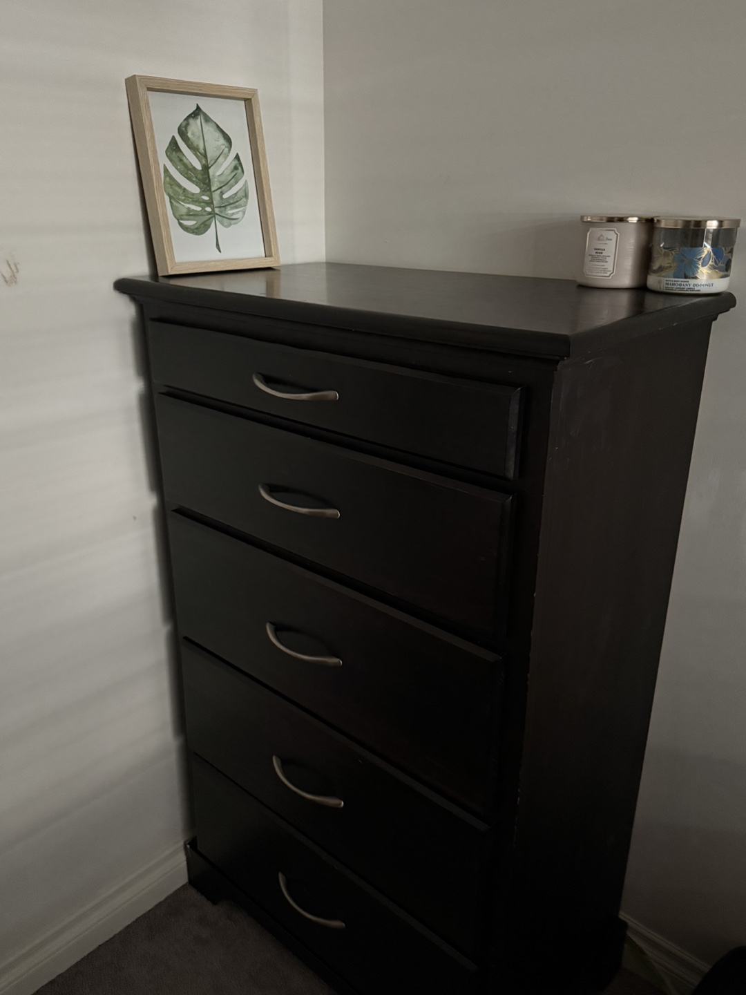Black Wooden Dresser - photo 3