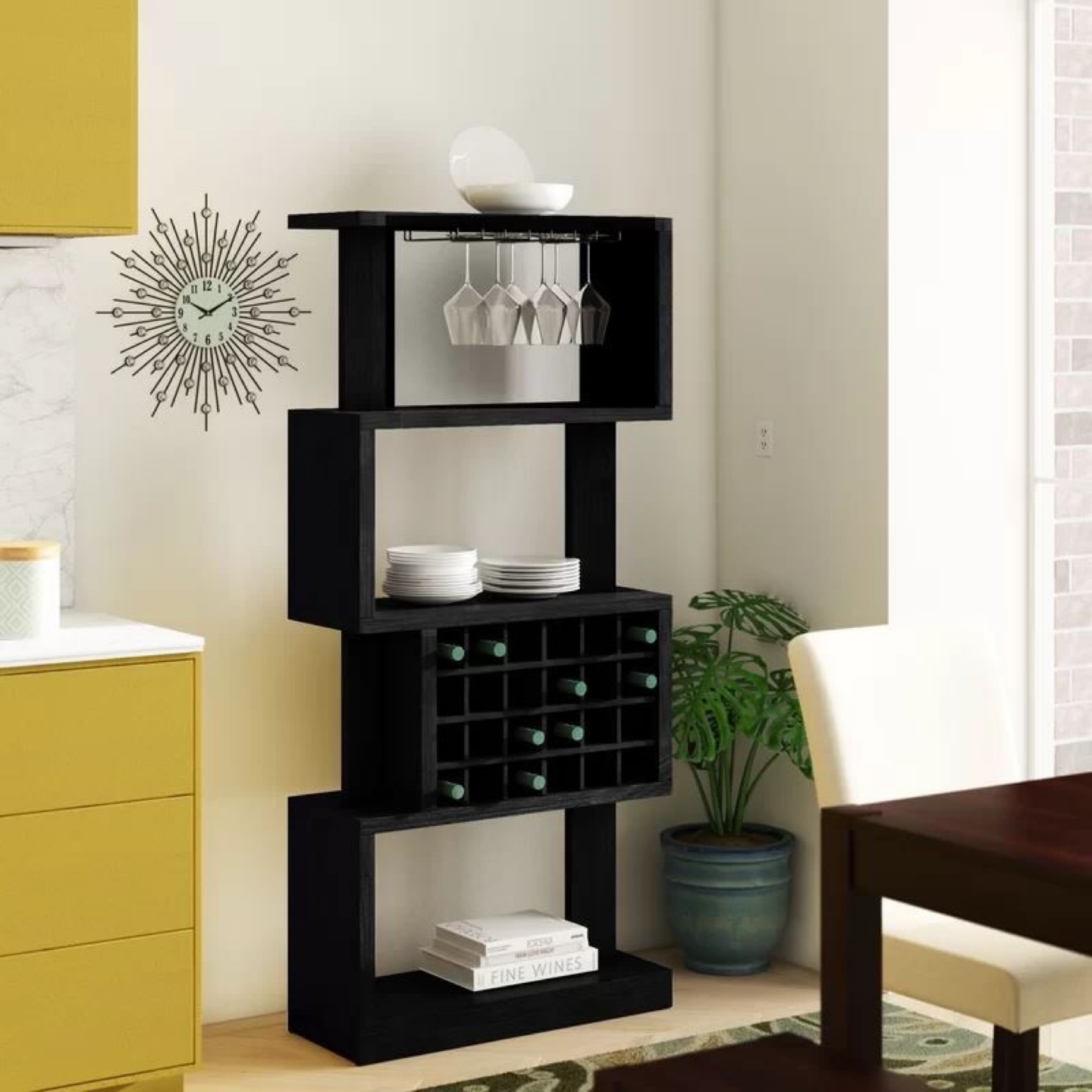 Modern Wine Rack with Glass Holder - photo 4