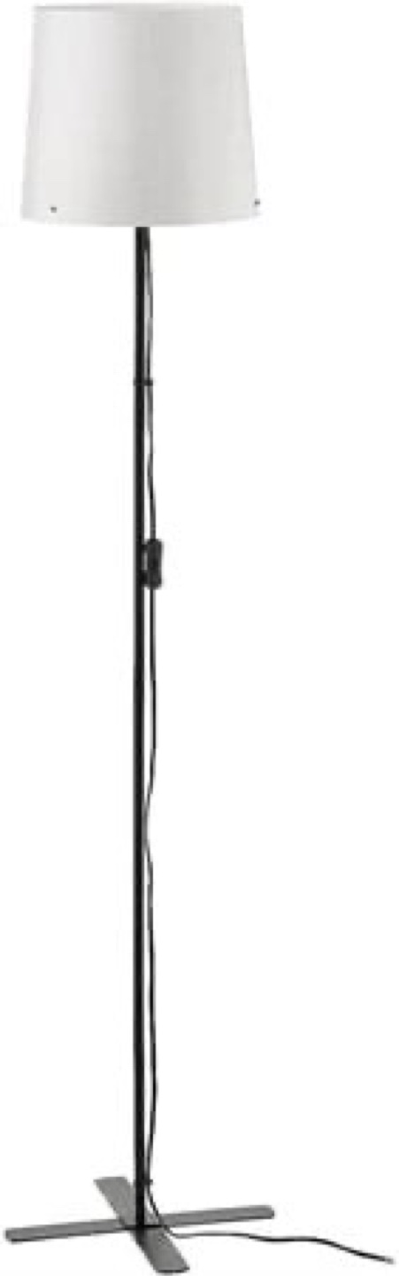 IKEA Ikea BARLAST Floor lamp, black/white150 cm (59 in)
