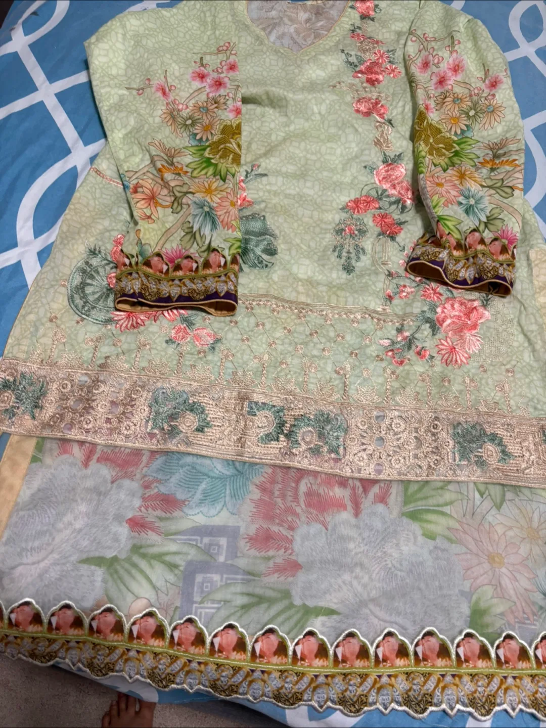 Floral Print Kurta & Dress Bundle thumbnail