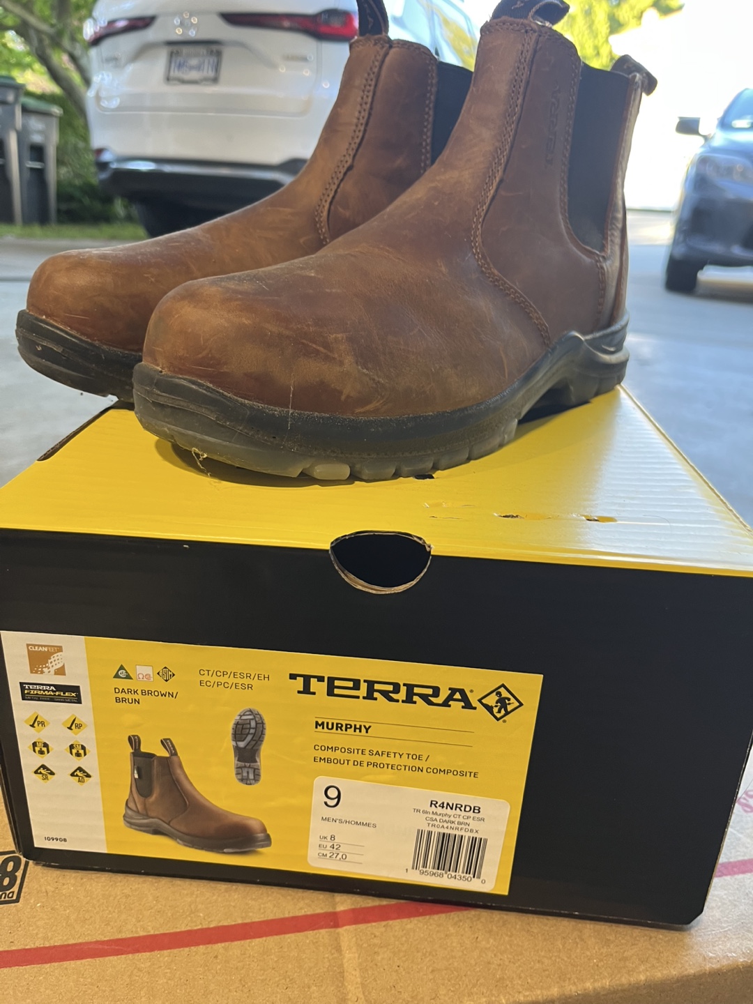 Terra Murphy Dark Brown Boots - Men's Size 9 - photo 2
