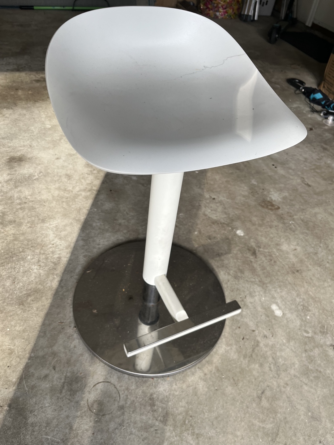 Modern White Bar Stool set of 2