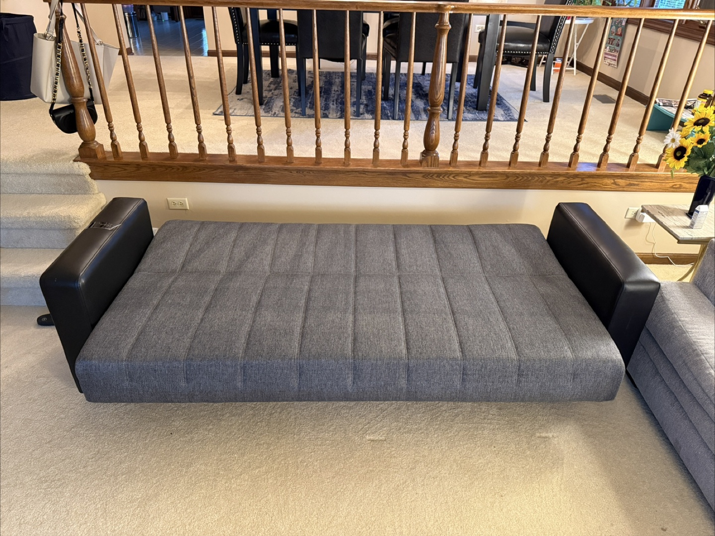 Gray and Black Sofa Bed - photo 5