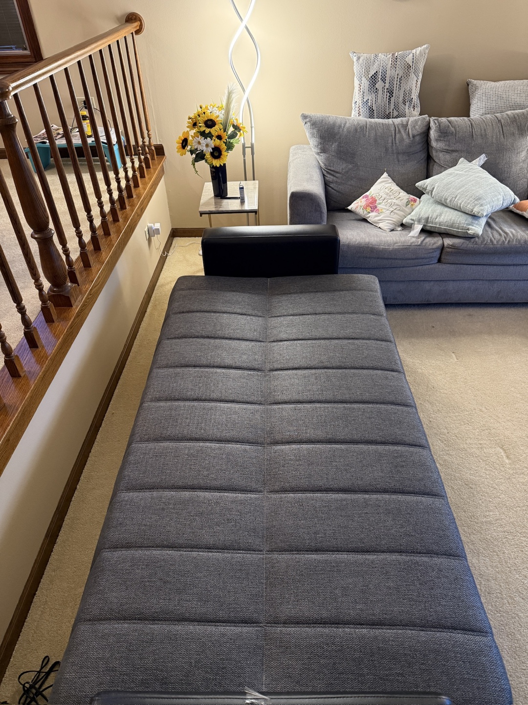 Gray and Black Sofa Bed - photo 4