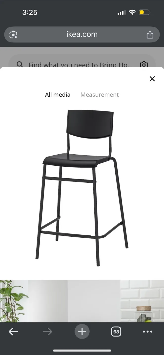 IKEA Stig Bar Stools x2 thumbnail