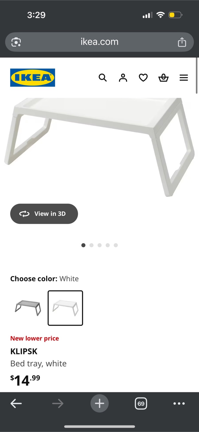IKEA KLIPSK Bed Tray - photo 2