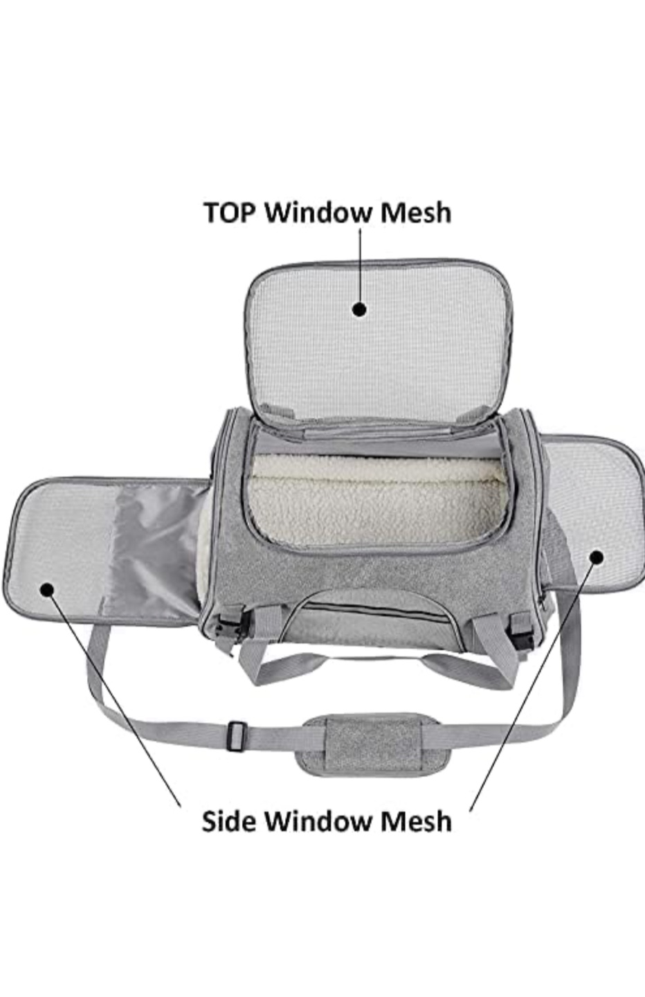 Pet Carrier Airline Approved Portable Soft Sides for Cat dog - photo 4