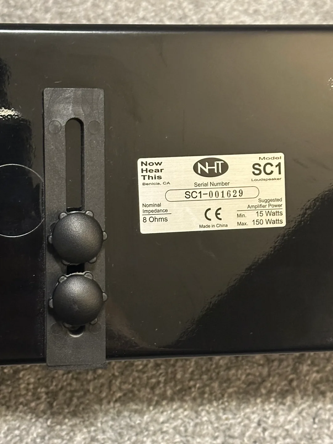 NHT SC1 centre channel speaker with manual image indicator(10)